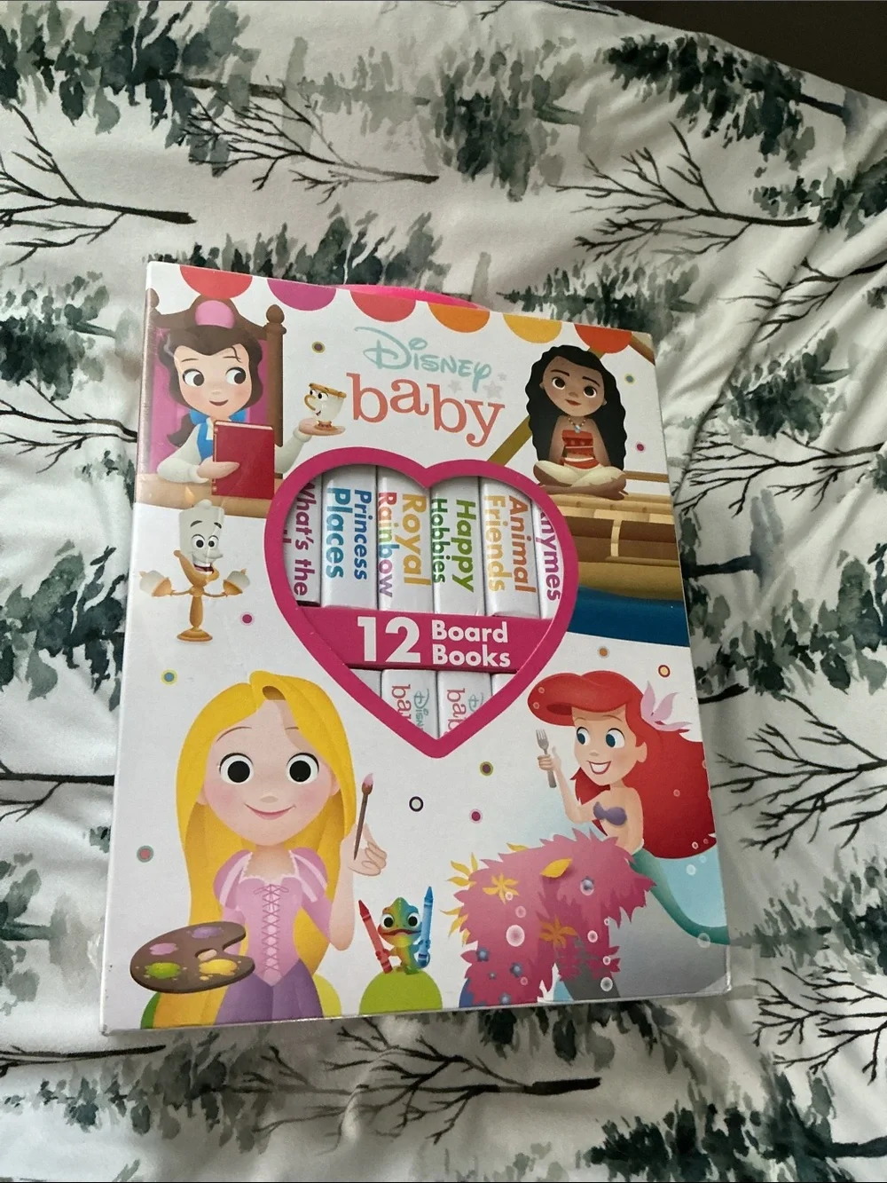 Disney Baby Board Book Set with PILLOW PAL LAMP. NEW